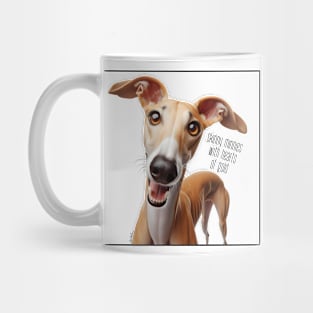 Skinny Minnie Greyhound Dog Mug